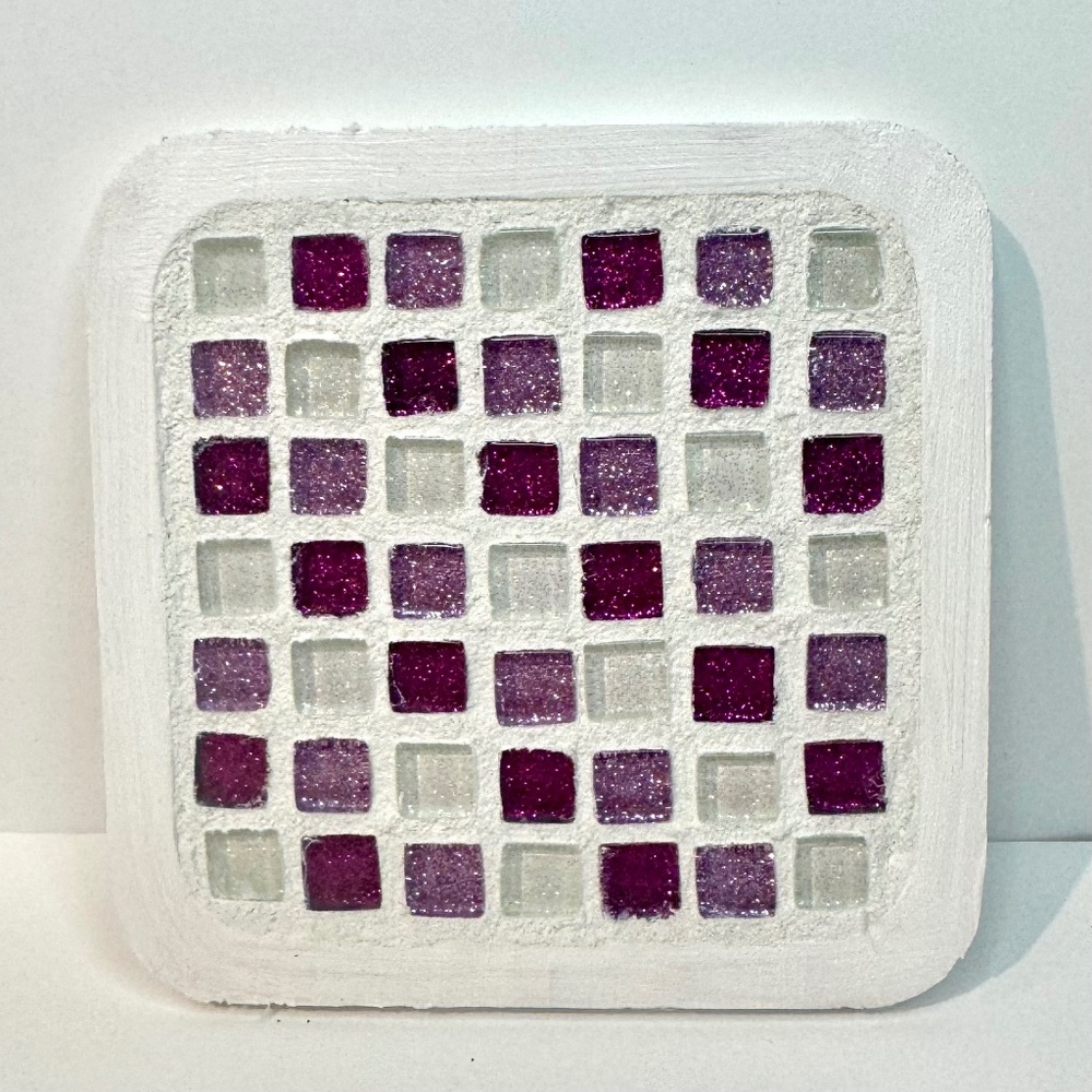 DIY Craft Kit- Mosaic Tile Coaster Making Kit - Pink Tiles 💗Last One!!